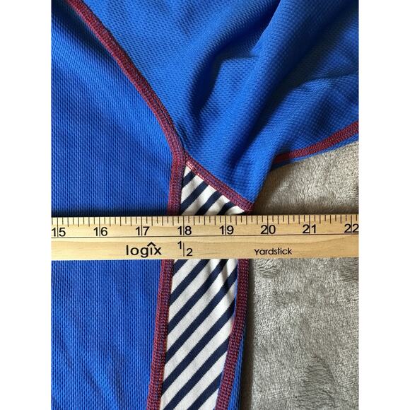 Helly Hansen Lifa Stay Dry 1/4-Zip Base Layer Top Men’s L Blue Red - Picture 5 of 7